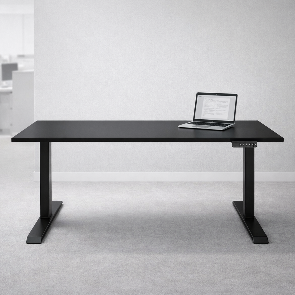 ZY-02 Black Dual Motor Standing Desk Modern Office