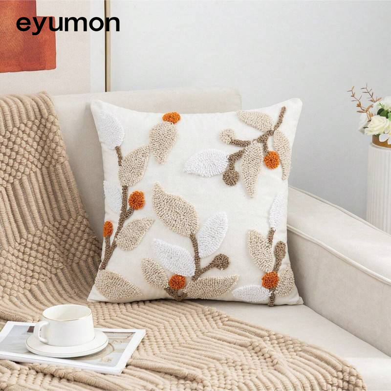 Wholesale Boho Pillow Covers Cushion Cover Geometric Flowers Tufted Throw Pillow Cover