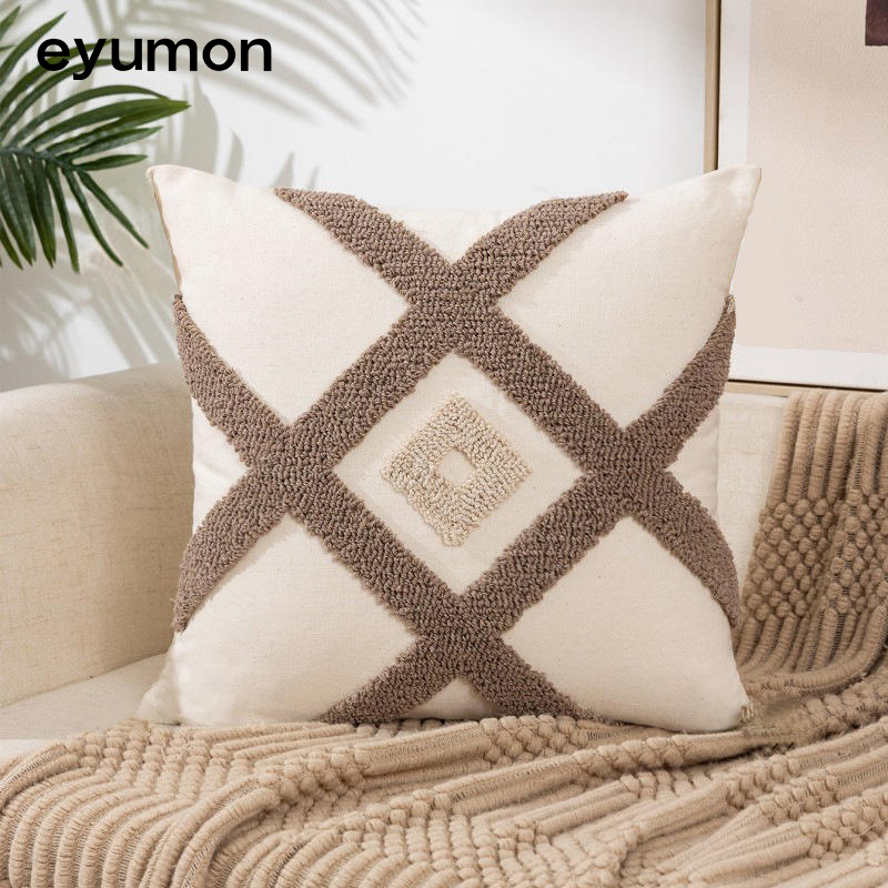 Wholesale Boho Pillow Covers Cushion Cover Geometric Flowers Tufted Throw Pillow Cover