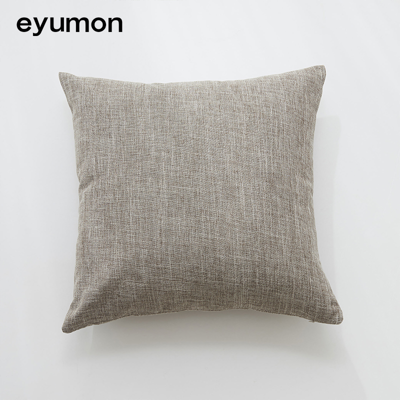 Simple Cotton Linen Decorative Square 45x45cm Plain Design Sofa Home and Hotel Use Cushion Covers