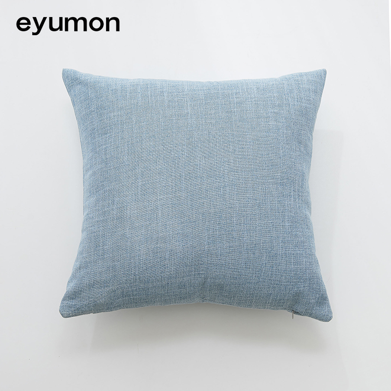 Simple Cotton Linen Decorative Square 45x45cm Plain Design Sofa Home and Hotel Use Cushion Covers