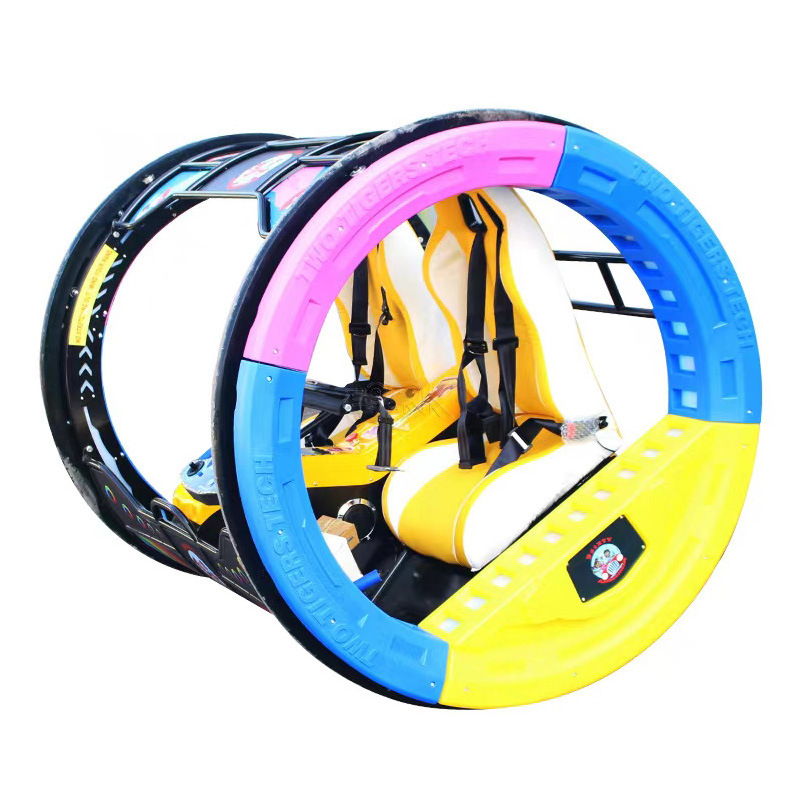 New  Double Parent-Child Light-up Square Car Bumper Car Electric Entertainment Equipment