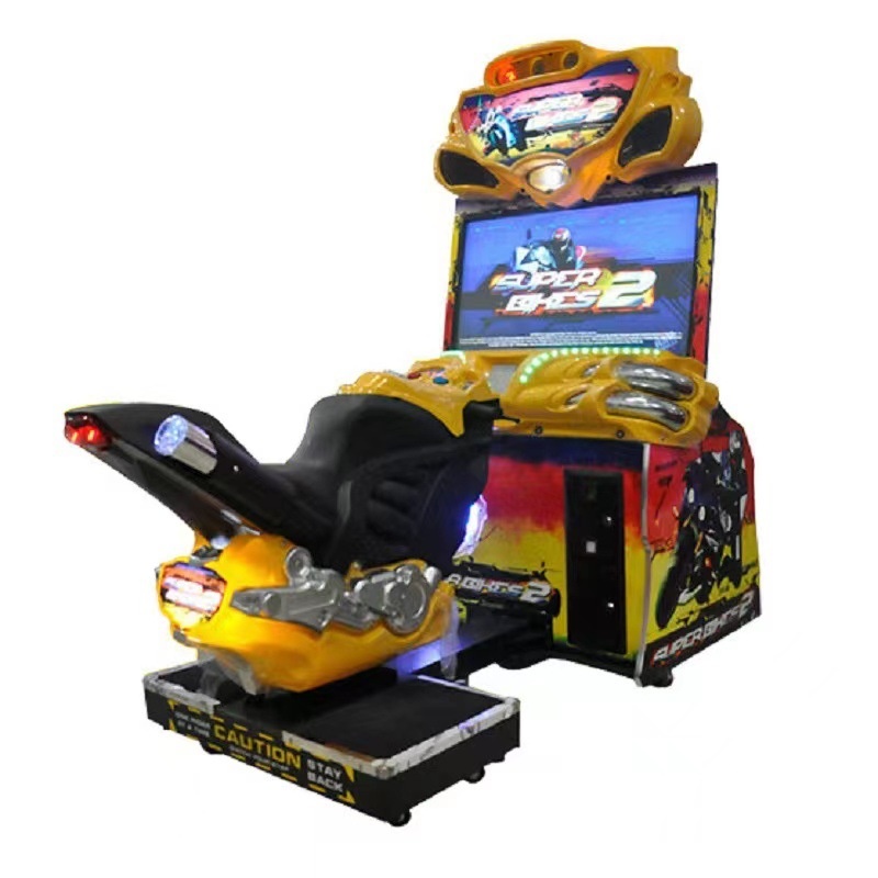 Indoor Adult Arcade Equipment 42-inch FF Motorcycle Coin-operated Single Player Hardware Game Machine Linked Competition Game