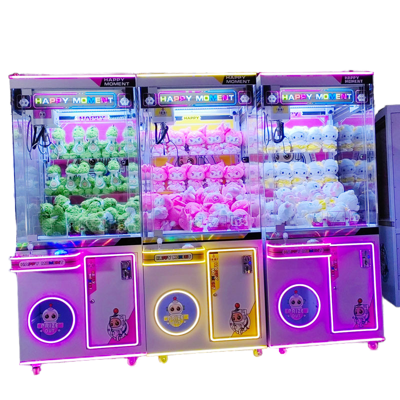 China Promotion Automatic Coin Operated Plush Toy Claw Crane Anti-Swing Hook Doll Machine on Sale