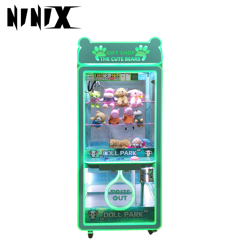 Factory Wholesale Coin Operated Arcade Crane Machine Big Claw Plush Toy Crane with Bill Acceptor Popular Coin Operated Games
