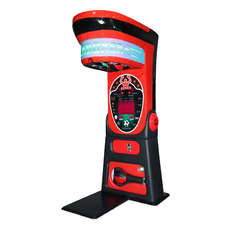 Coin Operated Boxing Punch Machine Arcade Strength Tester Heavy Duty Boxer Game Equipment for Bar Gym Amusement Center