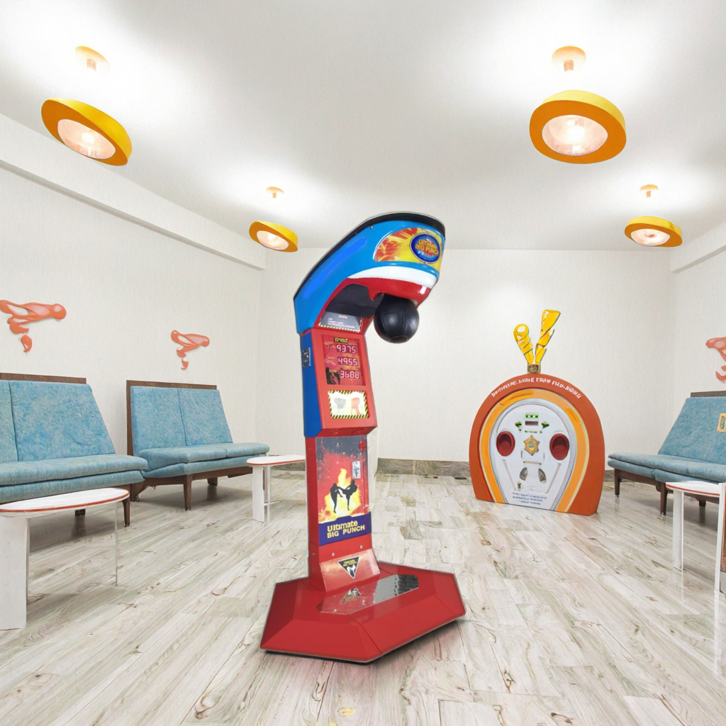 Coin Start Force Measuring Machine in the Coin-operated Game Console Room Australia for Sale Street Boxing Machine