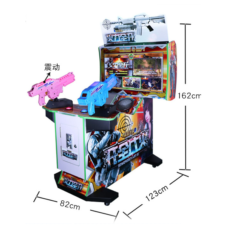 Coin Operated Two Player Shooting Arcade Machine HD Gun Battle Game Cabinet for Amusement Center Mall Indoor Entertainment