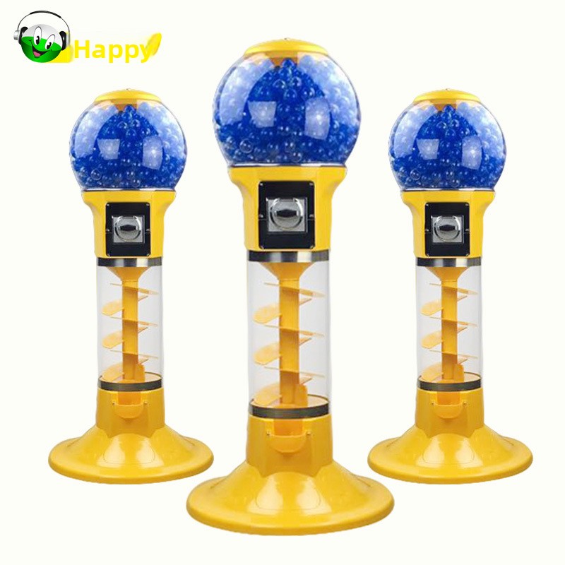 One Yuan Mechanical Coin-Operated Spiral Bouncy Ball Machine Source Manufacturer's  Machine with SDK Function