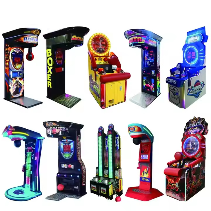 Coin Operated Boxing Punch Machine Arcade Power Strength Tester Game Equipment for Gym Bar Mall Entertainment Center