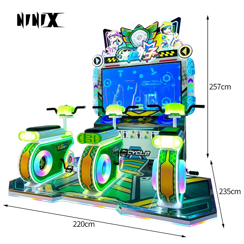 Hot Sale Coin-Operated Arcade Bike Simulator Racing Sports Equipment Prize-Giving Bike Simulation Gear for Gift Exchange