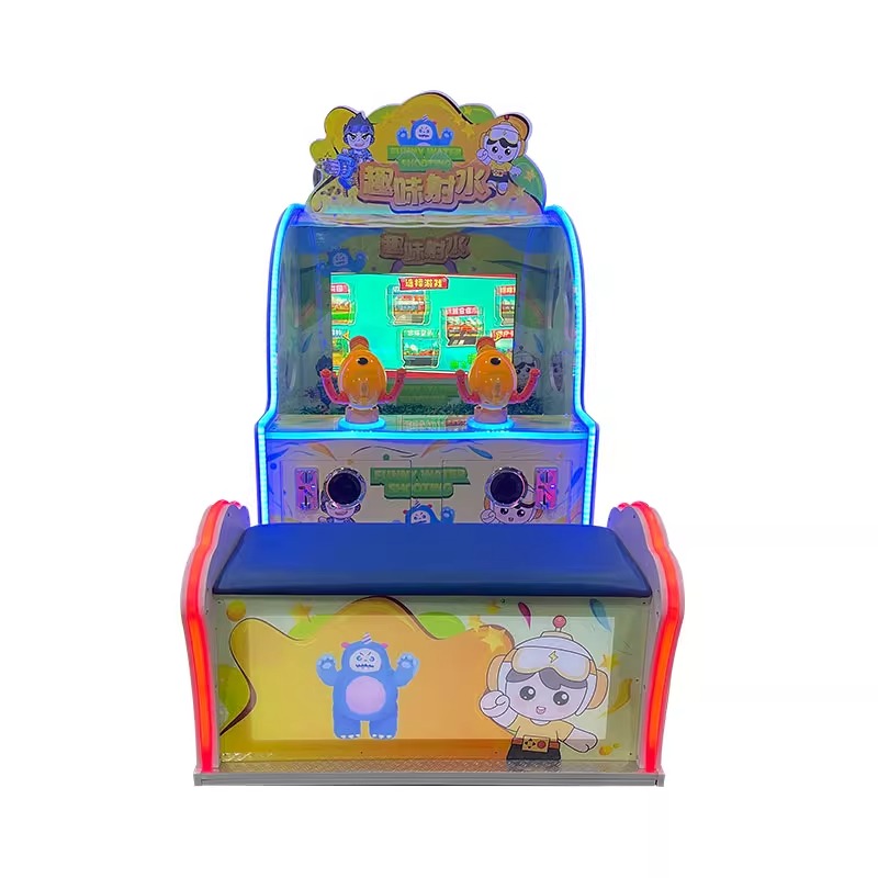 Large-Scale 32-Inch Commercial Double-Person Water-Spraying Arcade Game Company Manufactured Coin-Operated Amusement Machine for