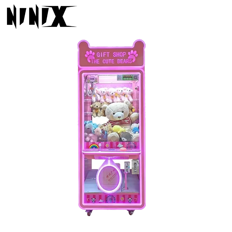 Factory Wholesale Coin Operated Arcade Crane Machine Big Claw Plush Toy Crane with Bill Acceptor Popular Coin Operated Games