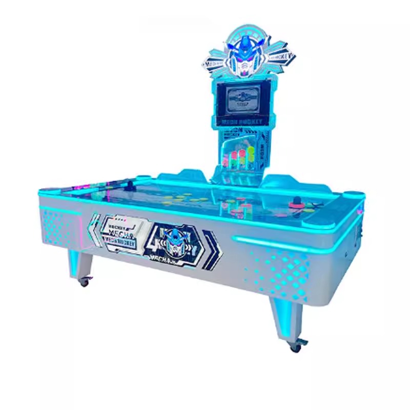 Large-Sized Double-Player Air Hockey Table Coin-Operated Amusement Machine for Children Fun Park Equipment with Battle Feature