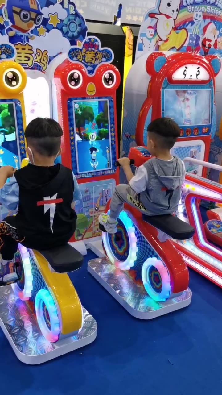 Electric Racing Driver Toy for Children Little Yellow Hen Game Equipment New Model Coin Operated Coin Operated Games Made Metal