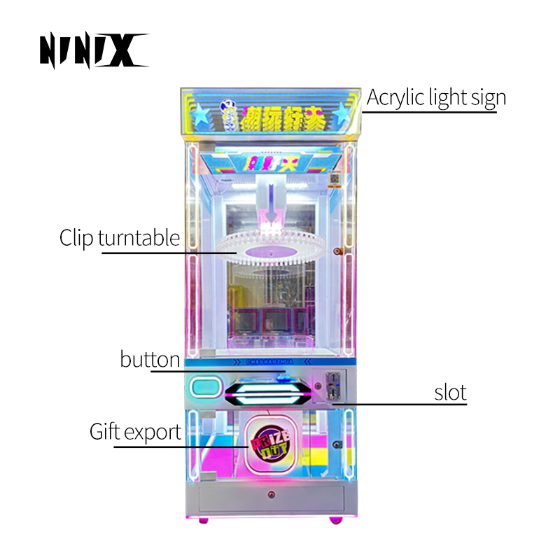 High Quality Coin-Operated Small Clip Game Machine for Children's Entertainment & Redemption Prize Gift Equipment