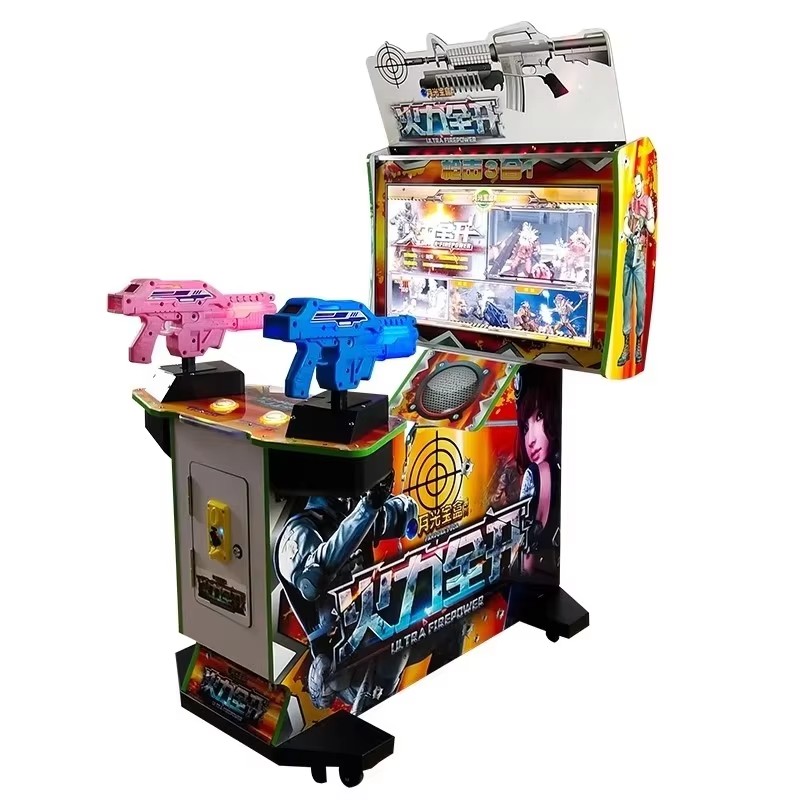 Coin Operated Two Player Shooting Arcade Machine HD Gun Battle Game Cabinet for Amusement Center Mall Indoor Entertainment