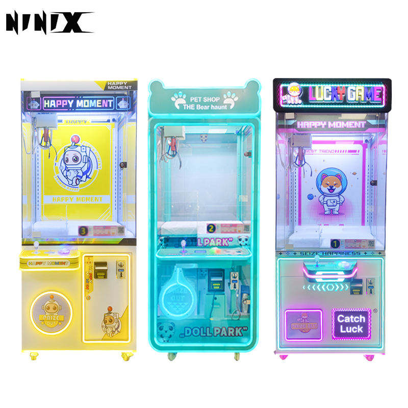 Coin Operated Claw Machine Arcade Prize Game Cute Plush Toy Crane Machine for Shopping Mall Amusement Center Store