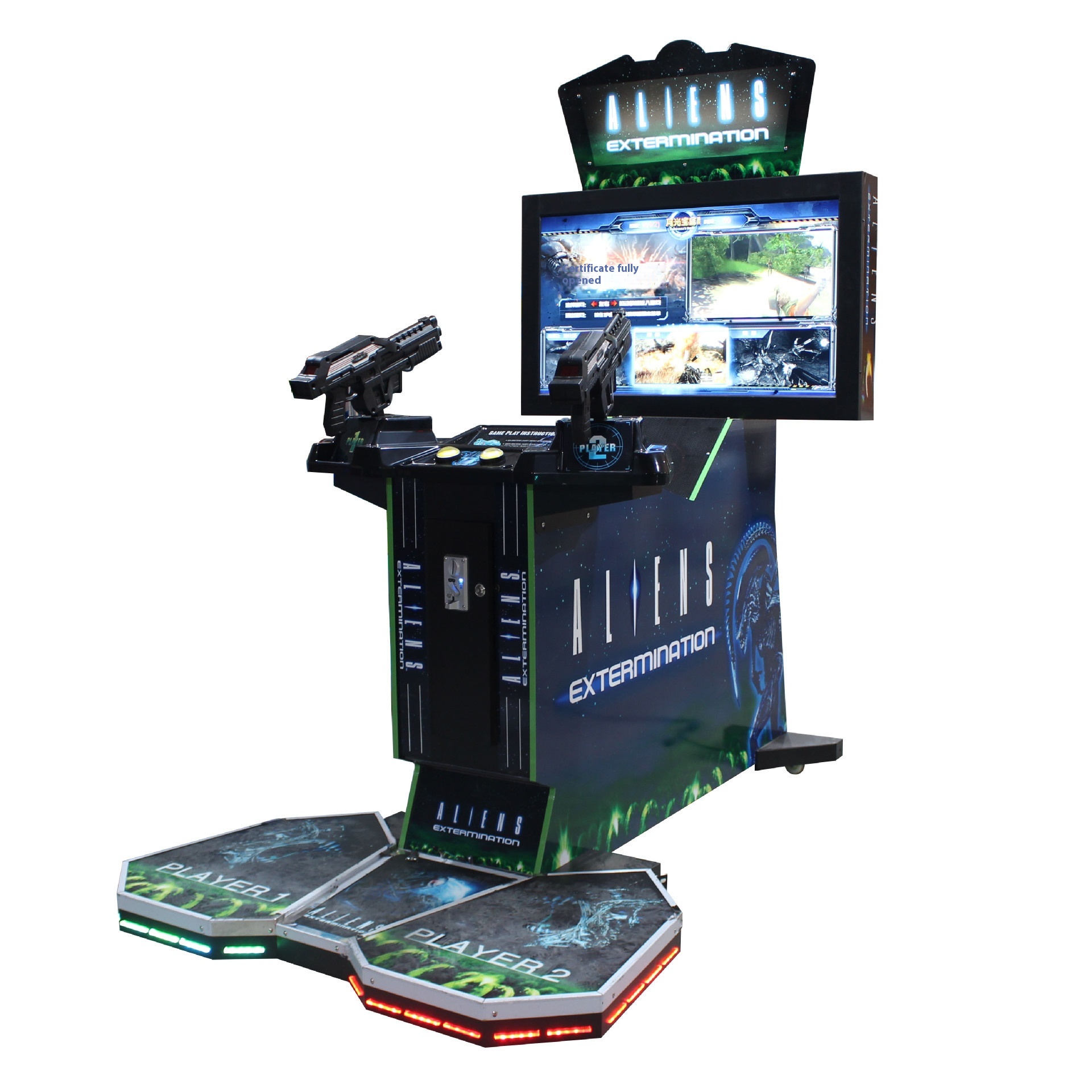 Three-In-One Full Firepower Simulator Video Game Equipment Double Gun Shooting Coin Operated Entertainment for 1 Year