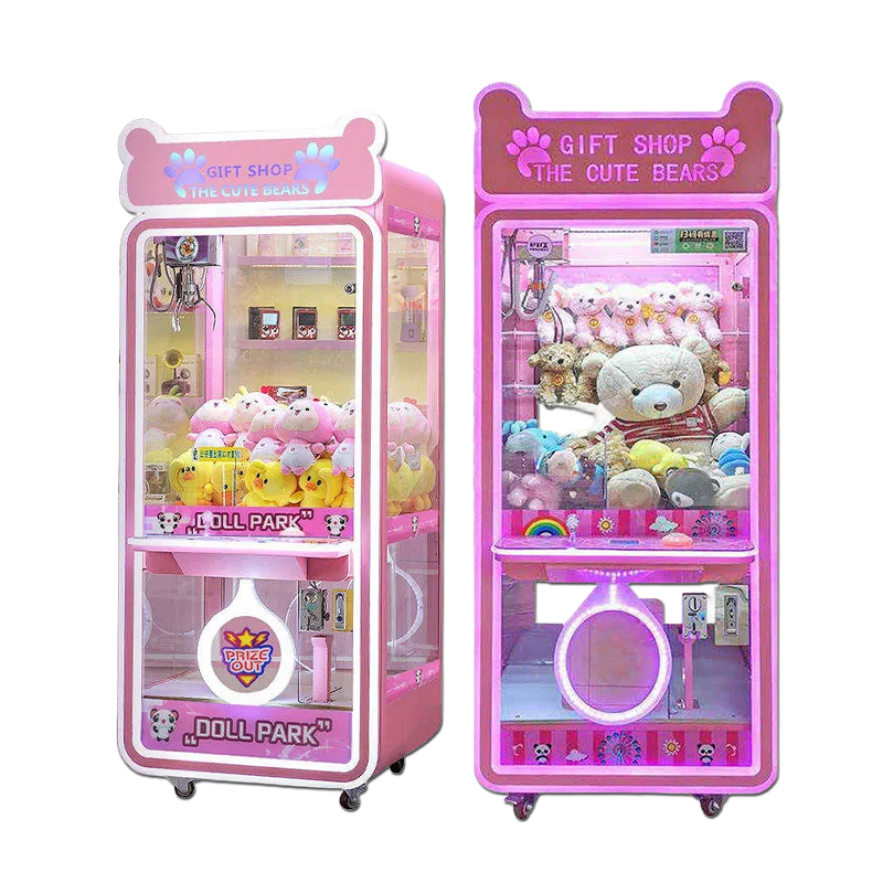 Most Popular Customizable Children's Arcade Crane Machine Cool Light Claw Game Console in English