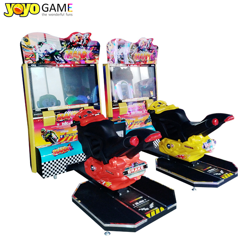 NINIX TT547 Motorcycle Racing Arcade Game Console Coin-Operated with Metal & ABS Plastic Construction 1-Year Warranty