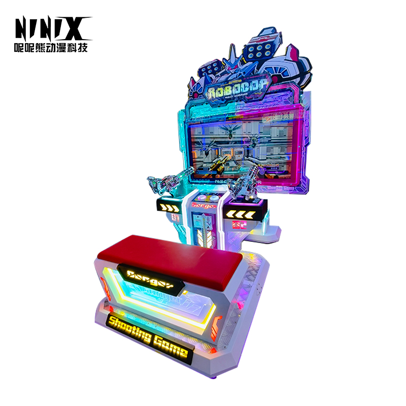 Double-Player Coin-Operated Shooting Game Machine for Kids for Arcade Malls and Entertainment Amusement Equipment
