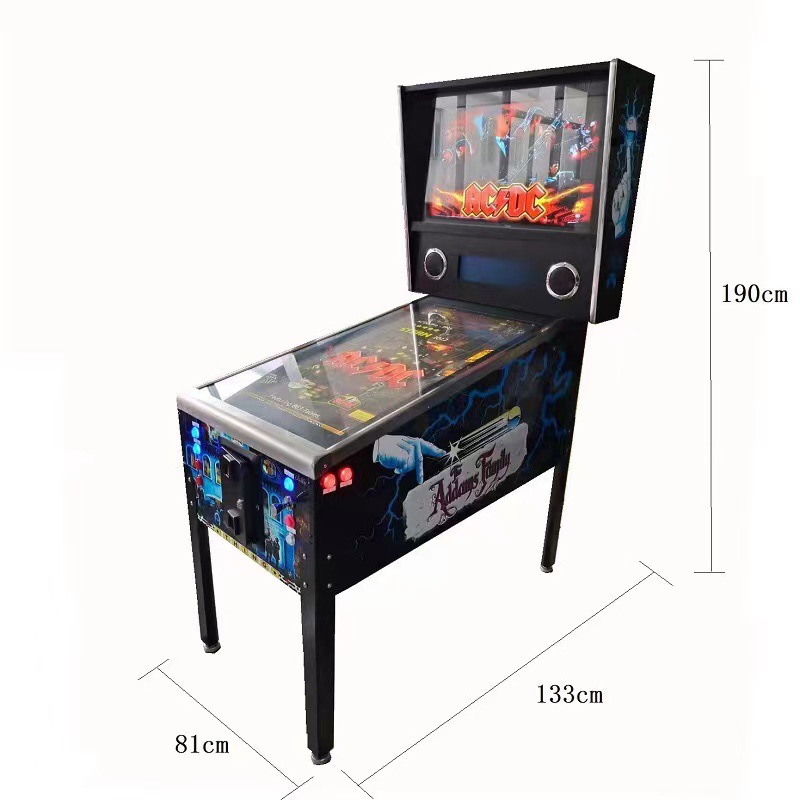 European American Coin-Operated Video Game Pinball Machine 1-Year 6+ Years Entertainment Wooden Bar English Arcade Metal