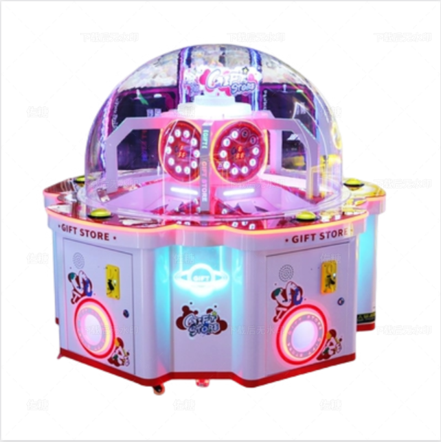 Coin Operated 4 People Cute Candy House Coin Pusher  Digging Gift Game Machine