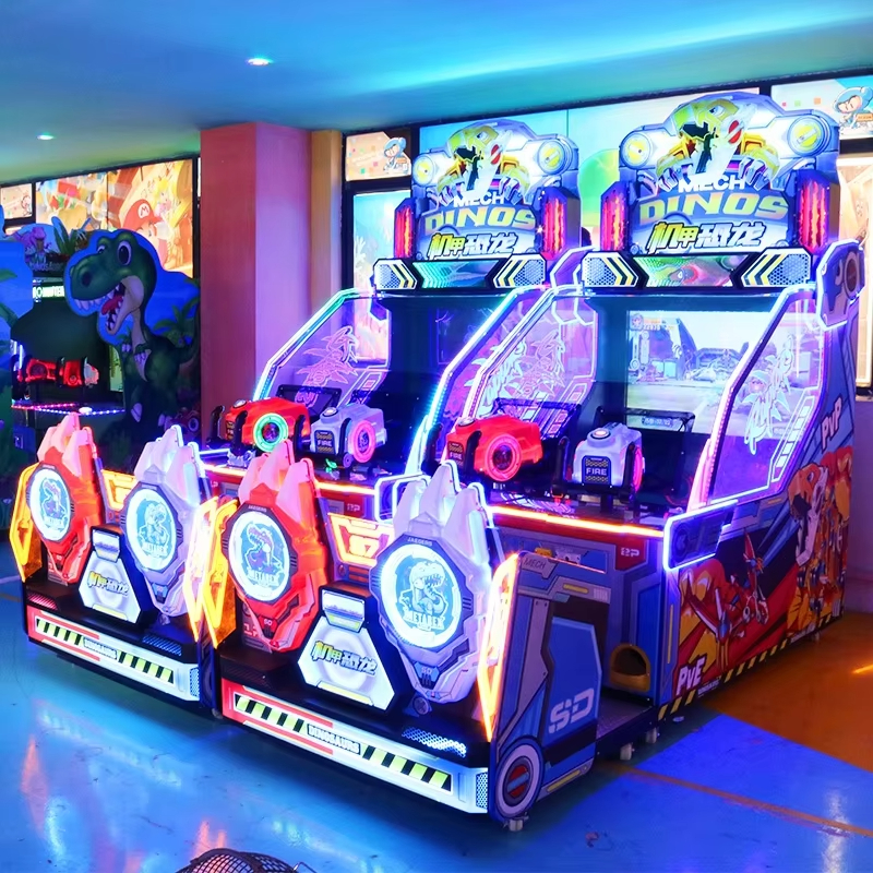 Indoor Large Arcade Simulation Shooting Game Machine Mecha Dinosaur Children's Shooting Game Machine