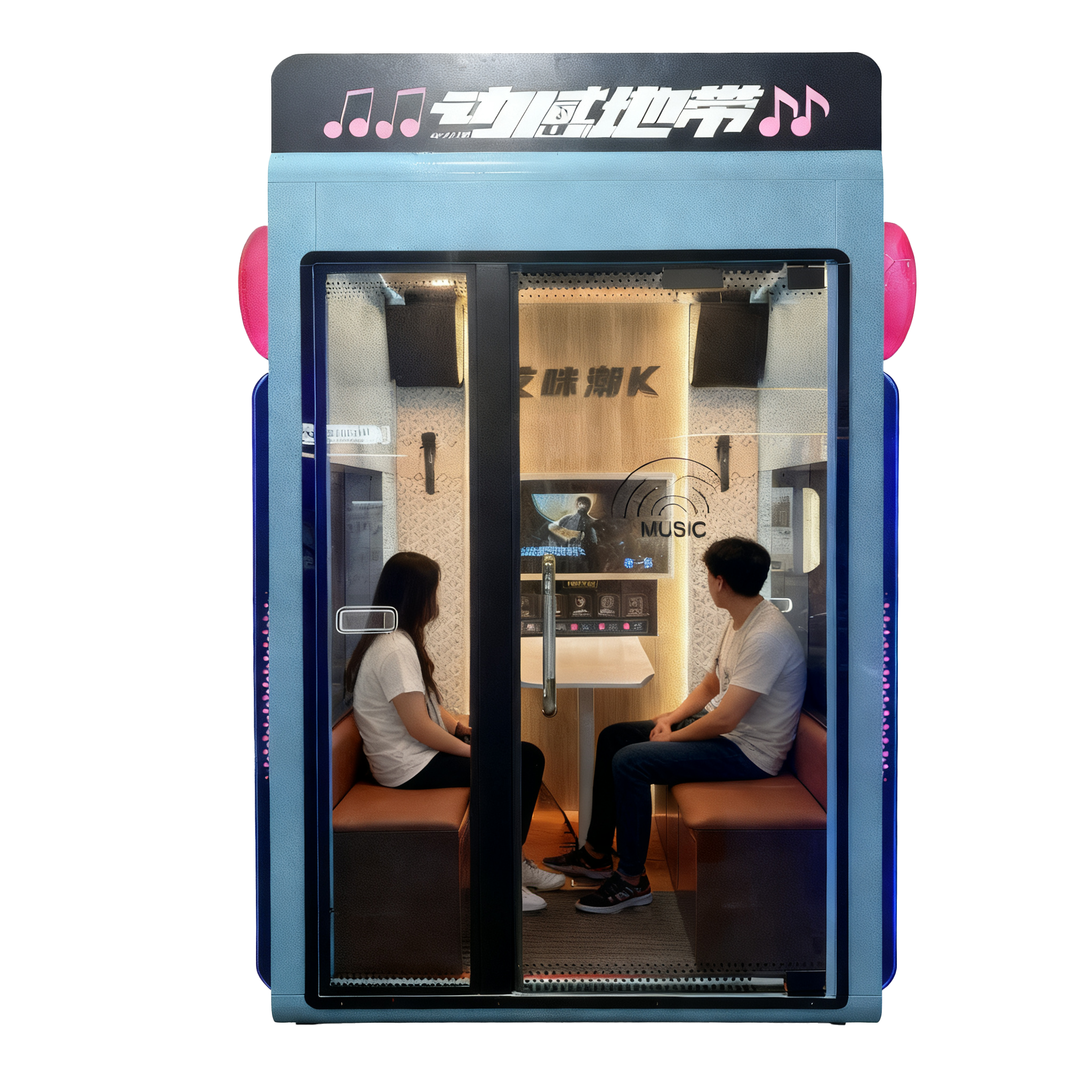 Single-Person White Coin-Operated Camera Photo-Taking Machine for Arcade Games Entrance Large Video Game Centers Shopping Malls