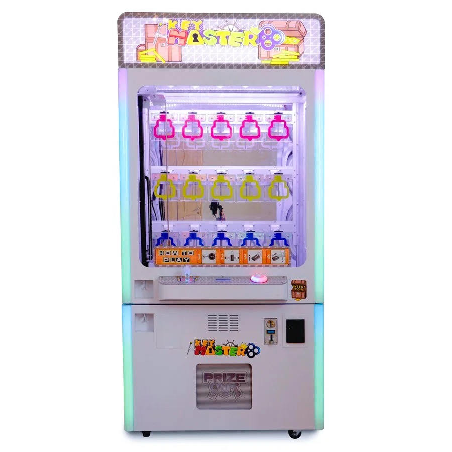 New Large Commercial Lucky Key Push Rod Machine, Coin Operated Prize Redemption Arcade Gift Game  Used in Video Game Arcades