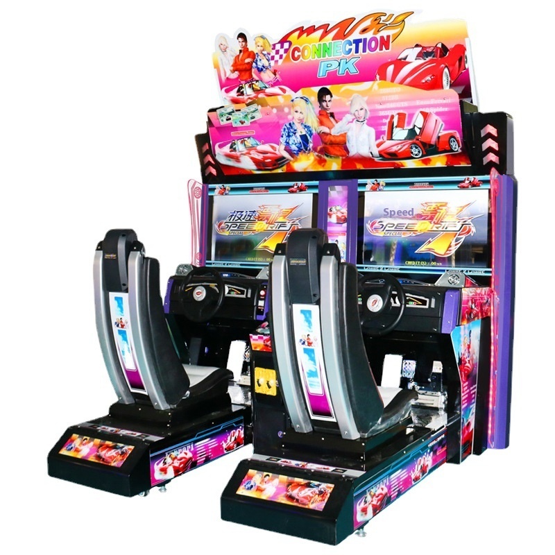 Large Two-Player Arcade Racing Video Game Console Coin-Operated Entertainment Machine with Travel Car Equipment Adult Targeted