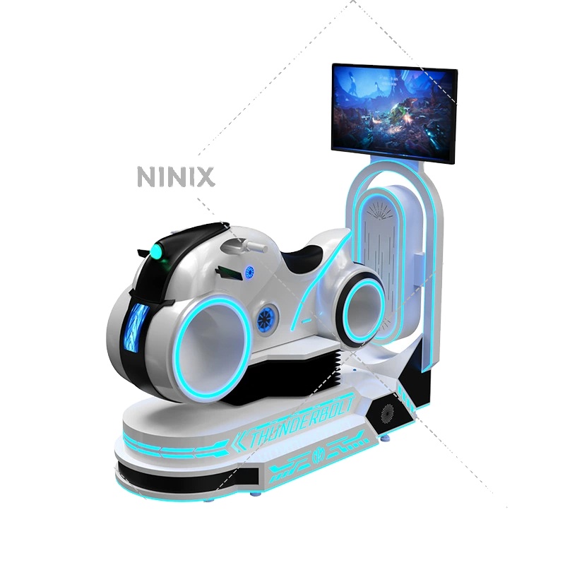 Science Fiction Single-player VR Motorcycle Simulator Immersive Racing Experience Neon-lit MR Arcade Virtual Reality Equipment