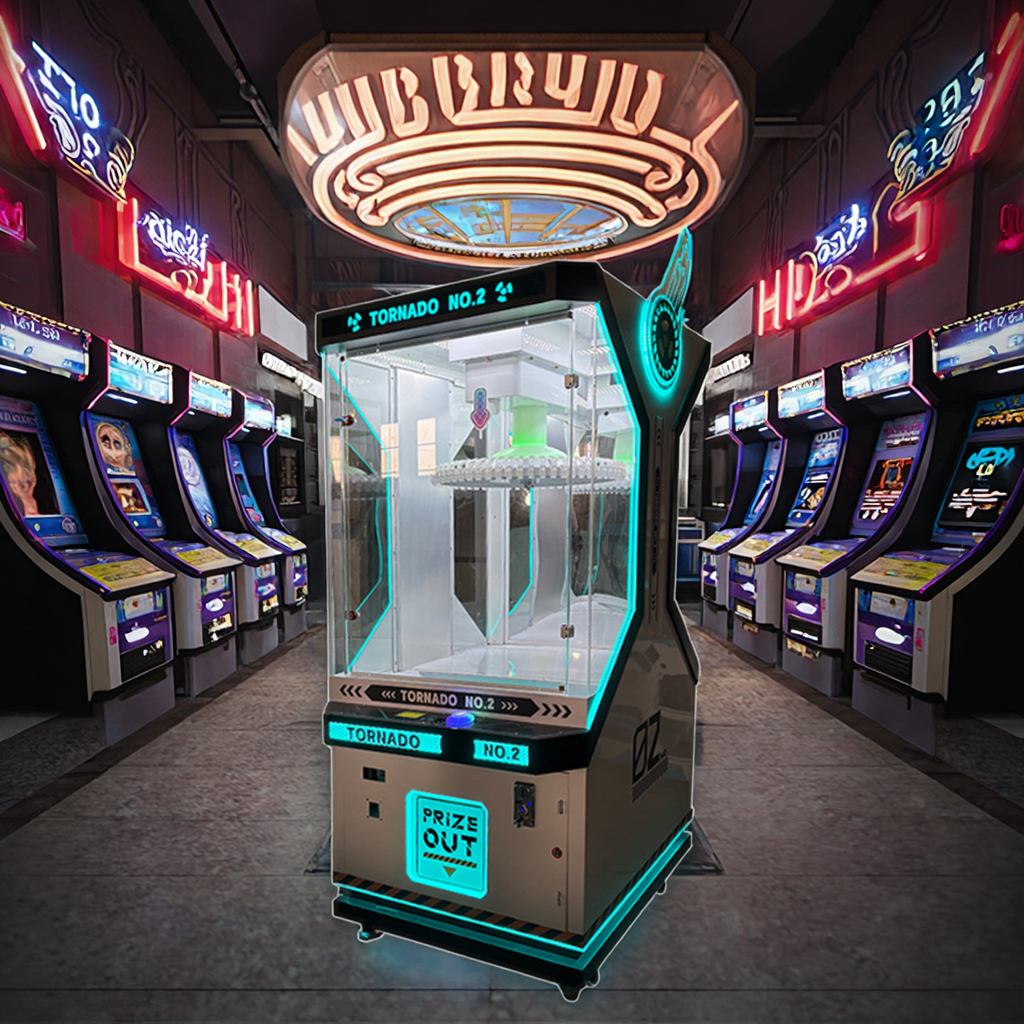 Tornado Prize Out Arcade Machine Wind Blowing Cash Grab Game Equipment Interactive Ticket Redemption for Mall Park Entertainment