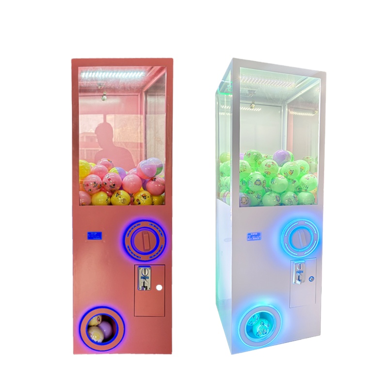 Factory Wholesale Coin Operated  Plastic Gashapon Doll Candy Capsule Toy Vending Machine