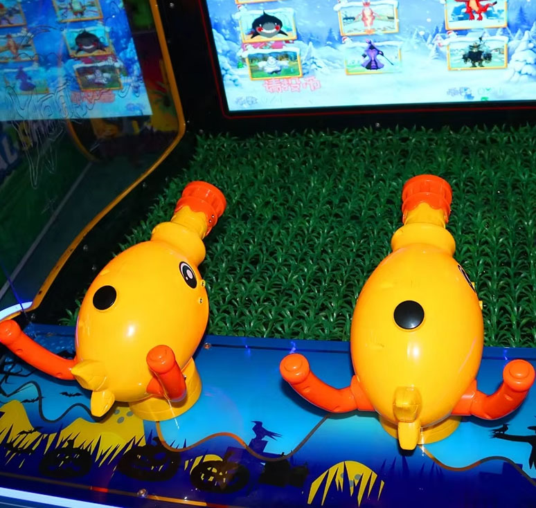 Interactive Two-Player Coin-Operated Shooting Game Machine Supplier's Children's Playground Tabletop Shooting Toy