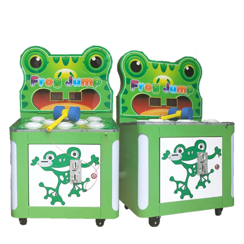 Hammer Hitting Game MachineCute Frog StyleThreshing Hammer Coin Pusher Mini Arcade  Redemption Game Whack a Mole Game Machine