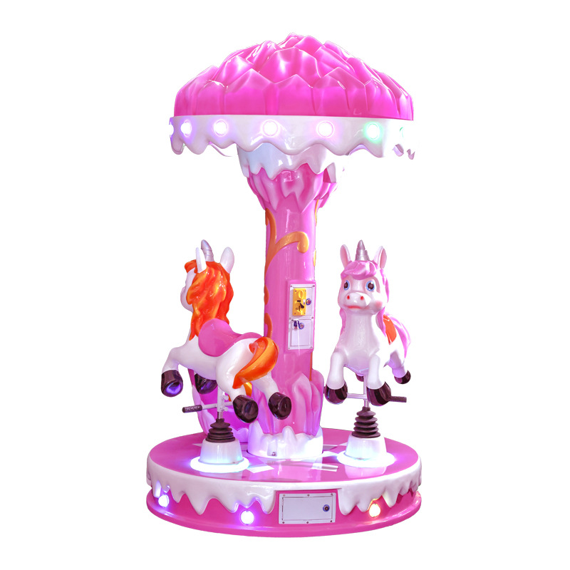 The Most Popular Three-person Ice Cream-shaped Merry-go-round Coin-operated Amusement Machine in the Park