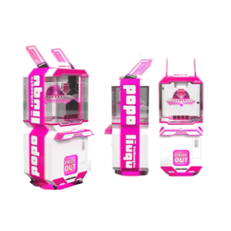 New Game Machine Plush Pile Brick Stacker Clip Award Game Machine Rotary Clip Paper Card Skill Game Claw Machine