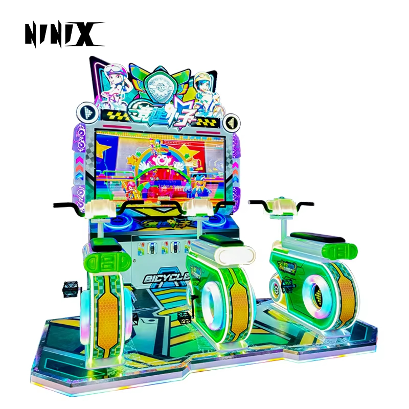 Hot Sale Coin-Operated Arcade Bike Simulator Racing Sports Equipment Prize-Giving Bike Simulation Gear for Gift Exchange
