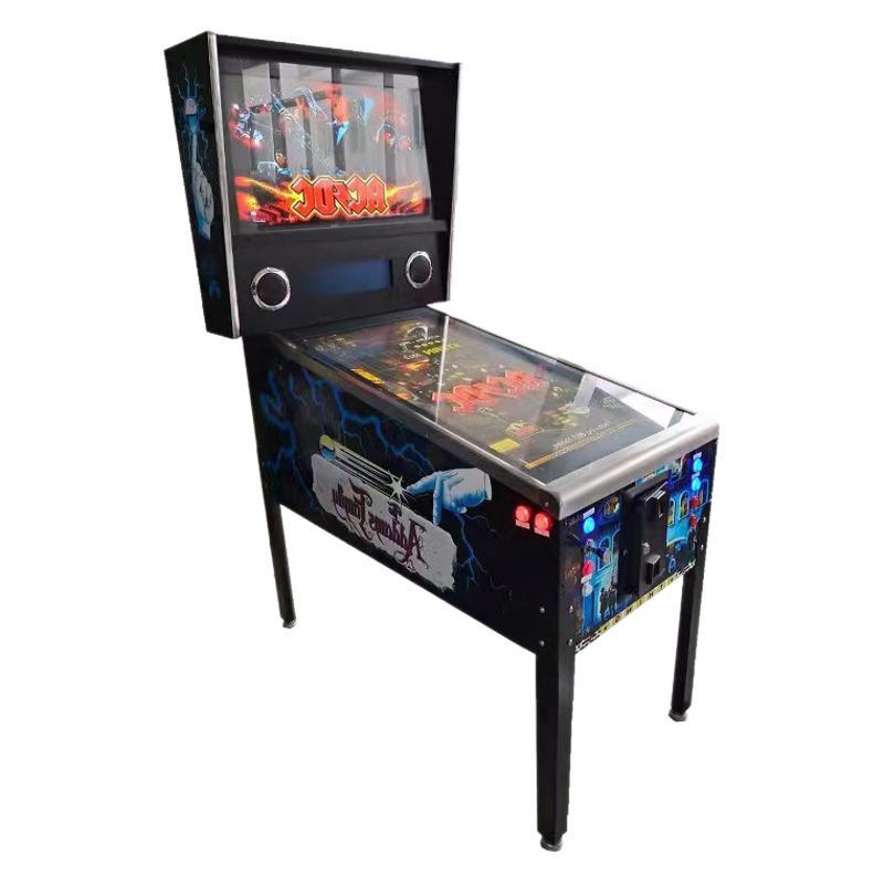 European American Coin-Operated Video Game Pinball Machine 1-Year 6+ Years Entertainment Wooden Bar English Arcade Metal