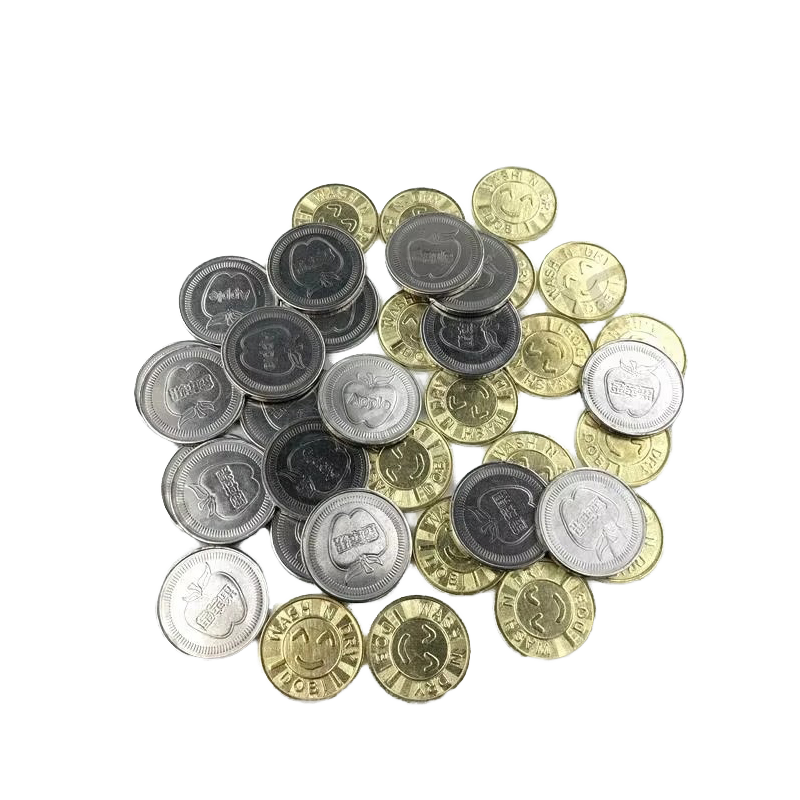 Custom Stainless Steel Arcade Tokens | Engraved Logo Game Coins for Amusement Parks and Game Centers