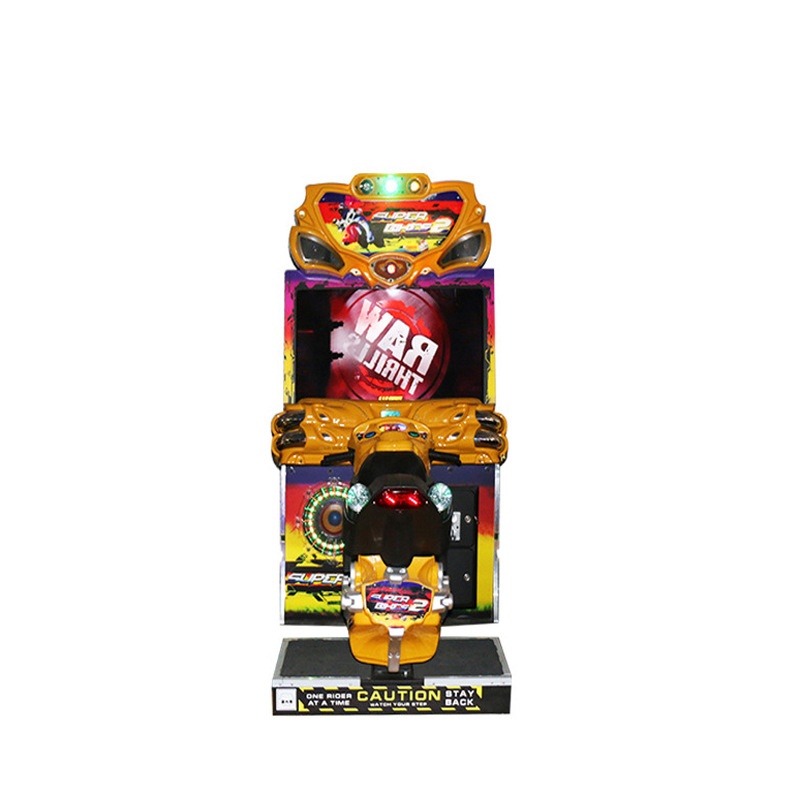 Factory Direct Sales FF Motorcycle Game Coin Operated Large Anime Arcade Racing Game Machine 6 Years Bill Acceptor Plastic