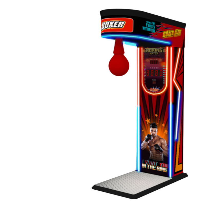 Commercial Coin-Operated Arcade Boxing Machine Electronic Indoor Playground for Strength Testing Stress Relief Durable Metal