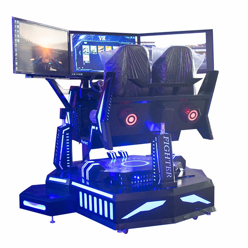 Commercial Large Three-Axis Three-Screen Dynamic Racing VR Simulated Driving Video Game Equipment Amusement Park MR Equipment