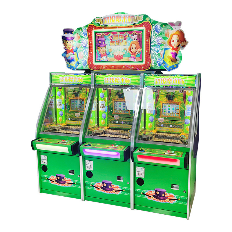 Super Circus Magician Game Machine Coin-Operated Arcade Equipment with Lottery Features Out of Pusher Coin-Operated Games