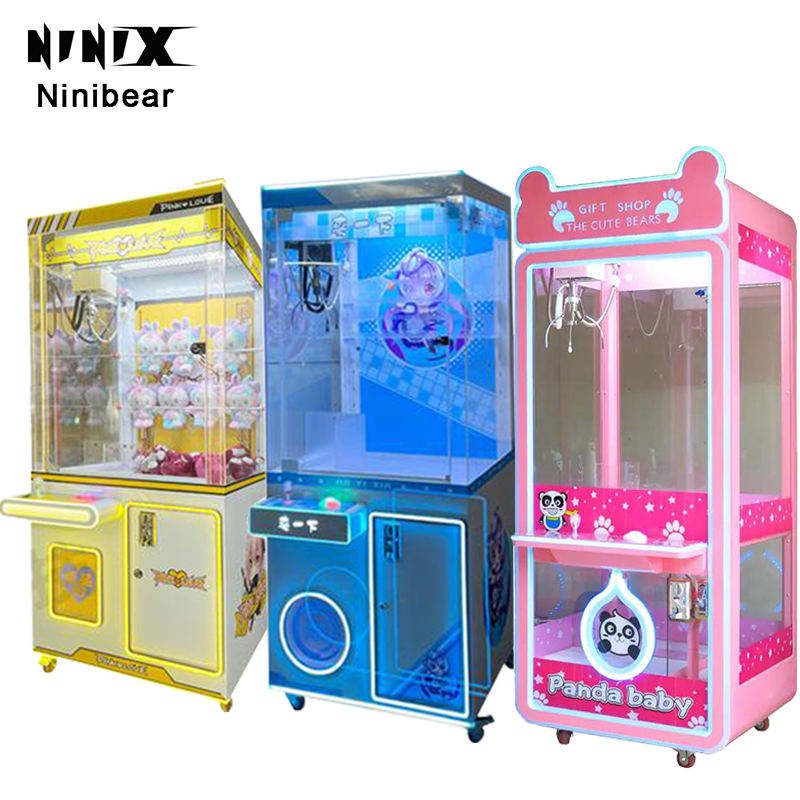 Coin Operated Claw Machine Arcade Prize Game Cute Plush Toy Crane Machine for Shopping Mall Amusement Center Store