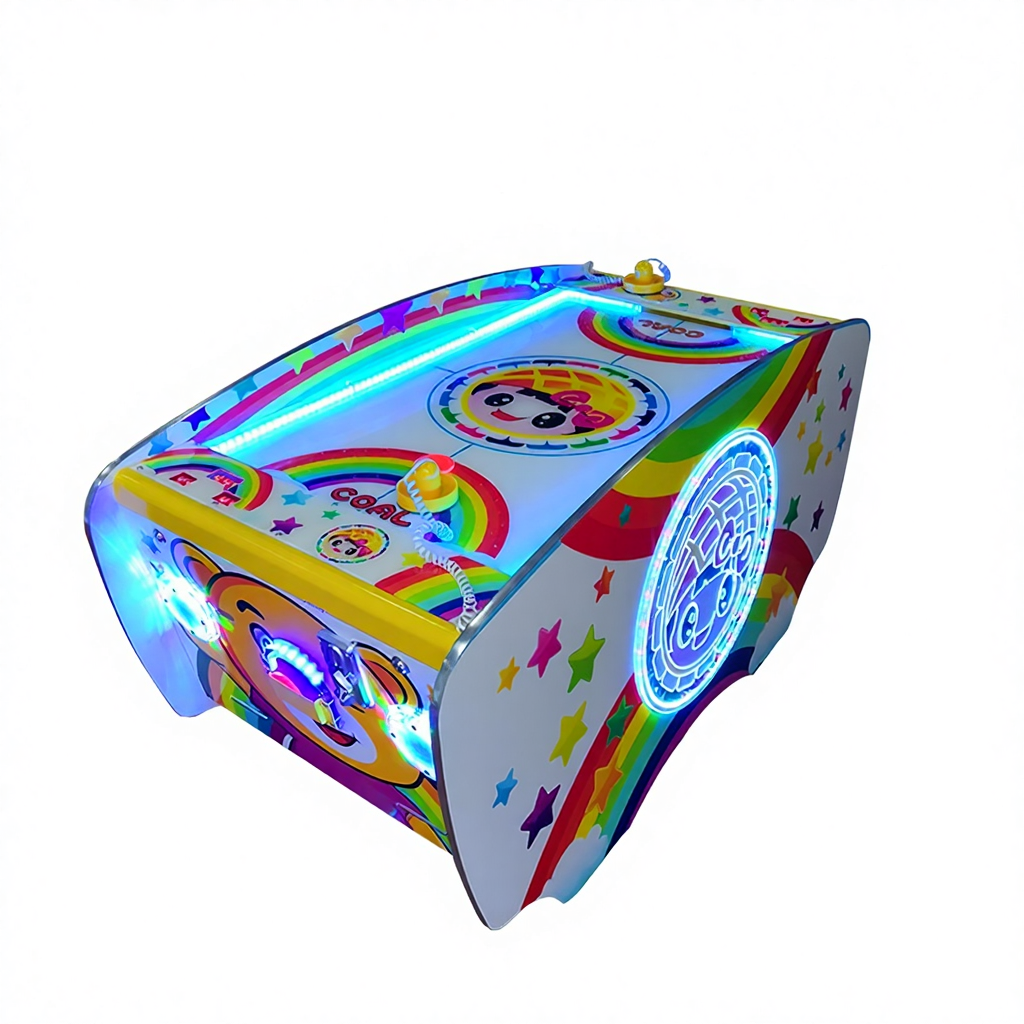 Double-player Children's Hockey Tabletop Air Hockey Game Large Indoor Arcade Entertainment Equipment Hardware Wood Acrylic for