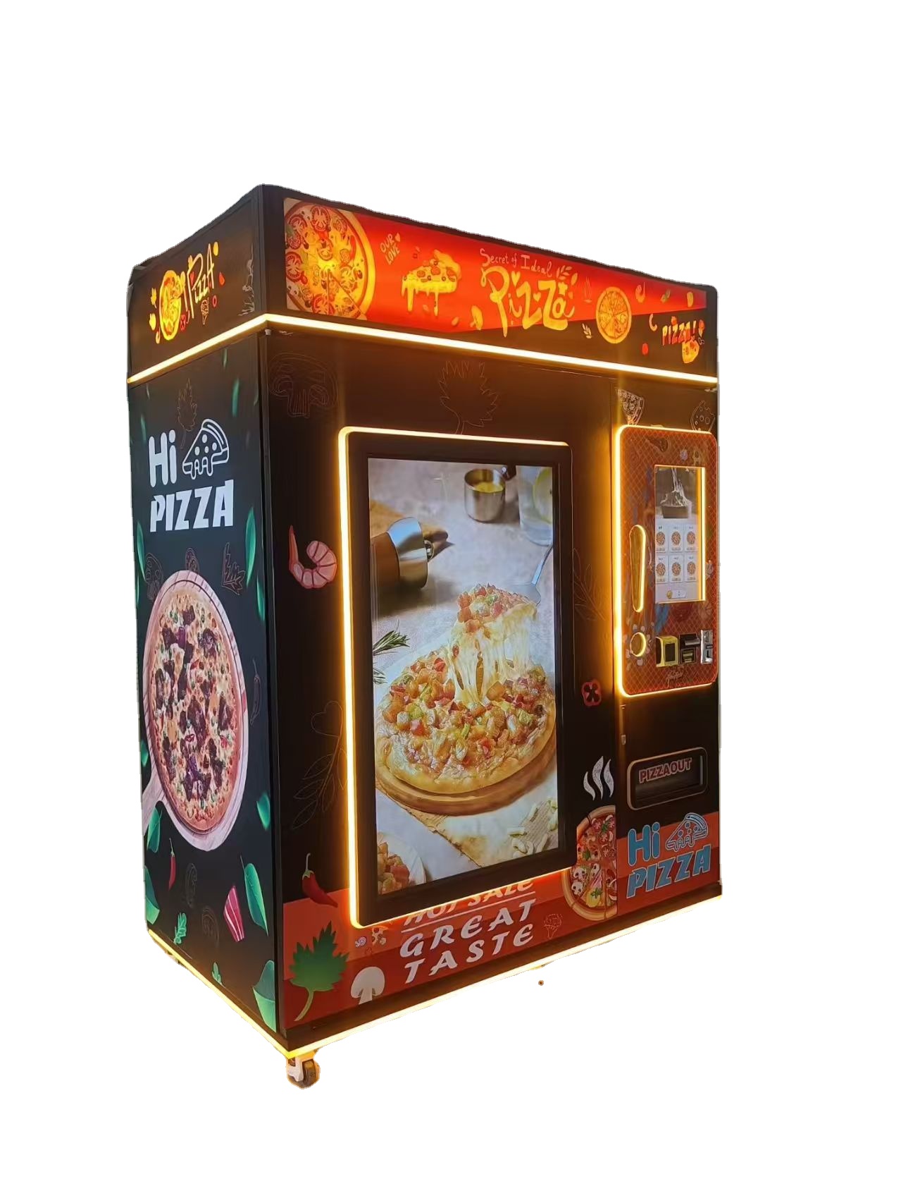 Convenient Self-Service Noodles Vending Machine Coin-Operated Buy Ramen Pizza for Sale