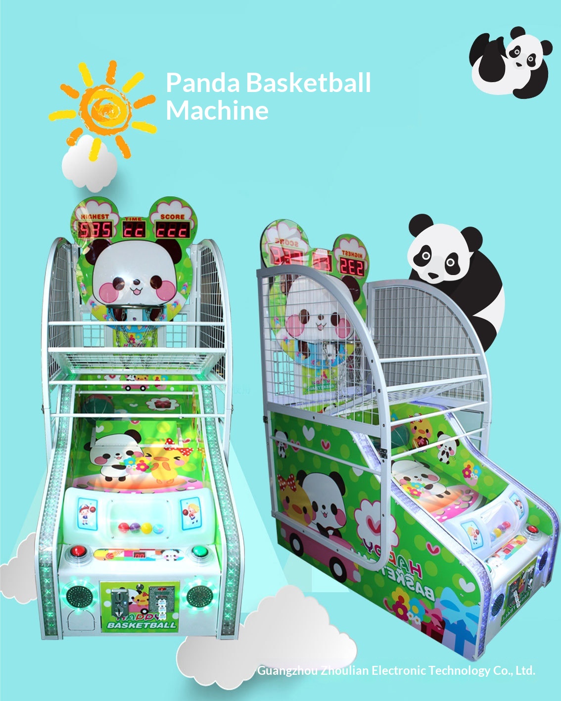 Children's Basketball Shooting Machine Single Player Guangzhou Manufacturer Direct Supply Electronic Coin-Operated Indoor Game